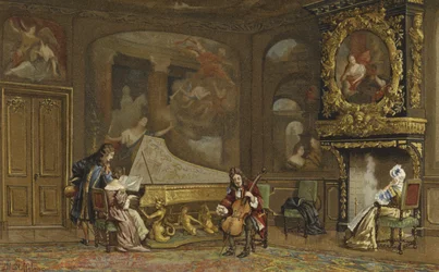Innenraum eines niederländischen Hauses, ca. 1680